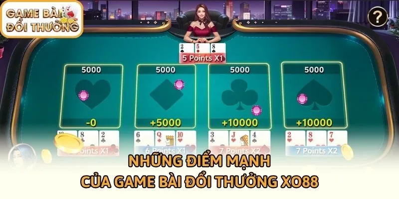 Những điểm mạnh của game bài đổi thưởng XO88